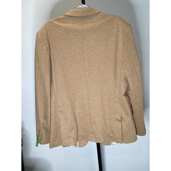 Tom Baine Men’s 3XL Solid Notch Label Blazer - Khaki - Slim Fit - READ $299 - Picture 2 of 11